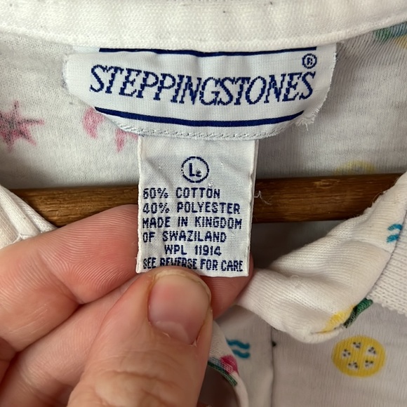 vintage men’s Stepping Stones collared ocean shirt size large - Picture 5 of 6